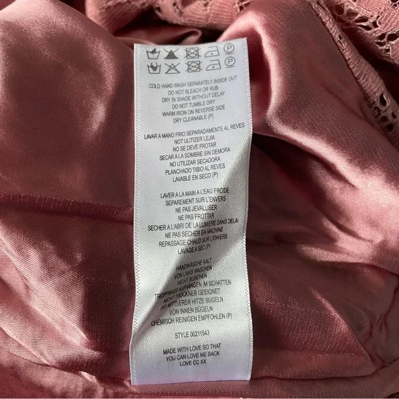 City Chic Blush Lace Off-Shoulder Dress 18 1x pink wiggle plus size - Picture 11 of 11